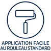 Application facile au rouleau standard