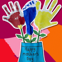 Bostik DIY Australia Hand Print Flower Tutorial