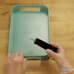 Bostik DIY Philippines tutorial How to remove plastic from a tray step 1