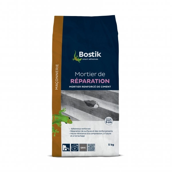 30125121_BOSTIK_MORTIER DE REPARATION_Packaging_avant_HD 5 kg