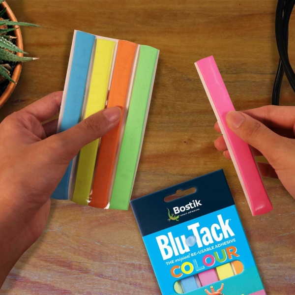 Bostik DIY Philippines tutorial How to Organize Your Power Cords with Blu Tack step 2